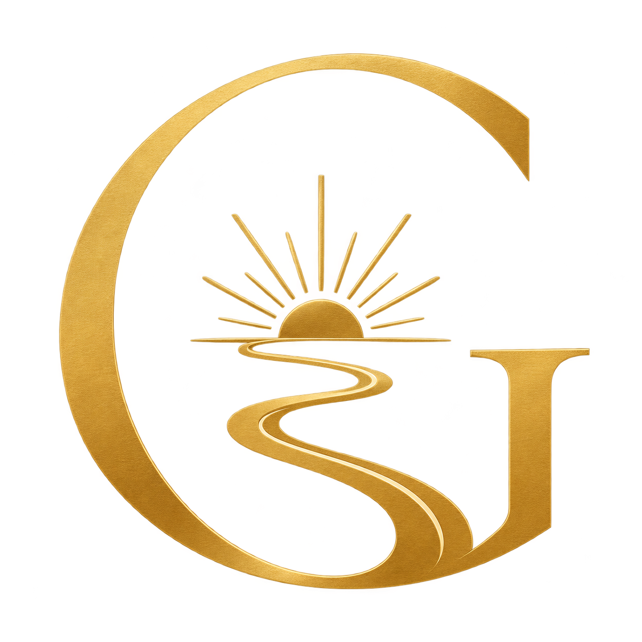The Gisella Method gold monogram logo